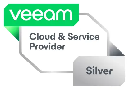 zertifikat_CSP_Partner_Silver_logo Logo von VEEAM Partner von SAC GmbH in grünen dünnen Buchstaben