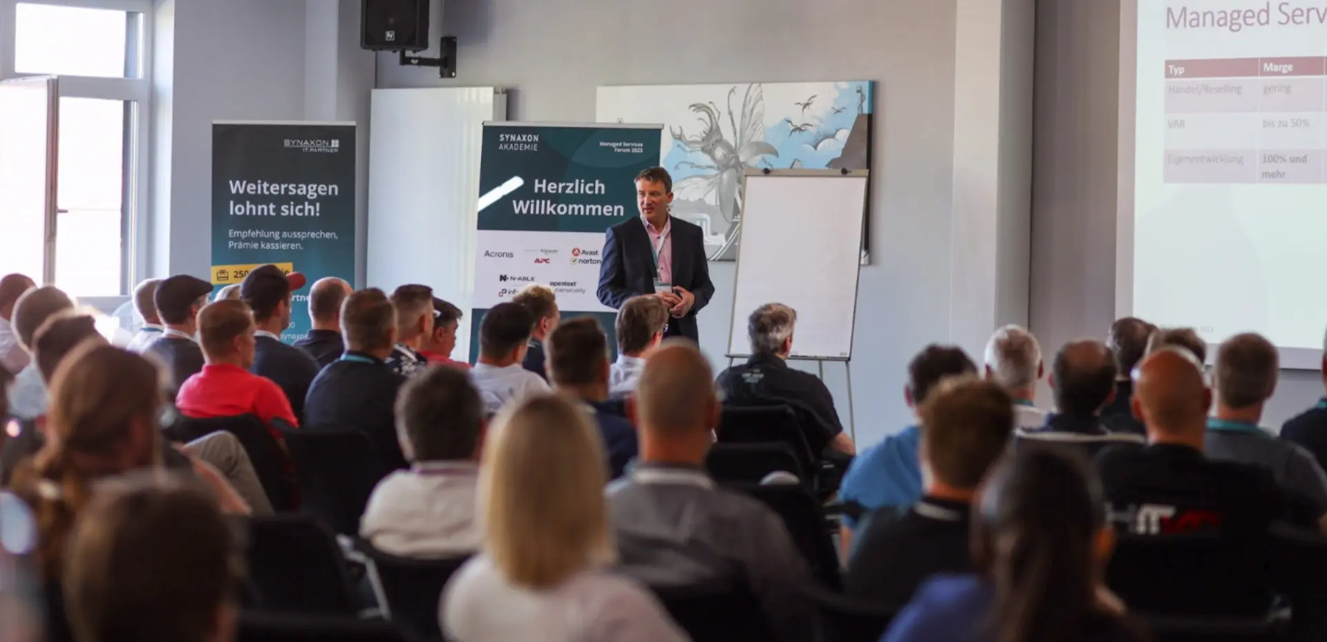 SAC_Foto_TPO Vortrag Synaxon Thorsten Podzimek, Geschäftsführer SAC GmbH, hält mitreißende Keynote zur Eröffnung des Managed Service Forum.