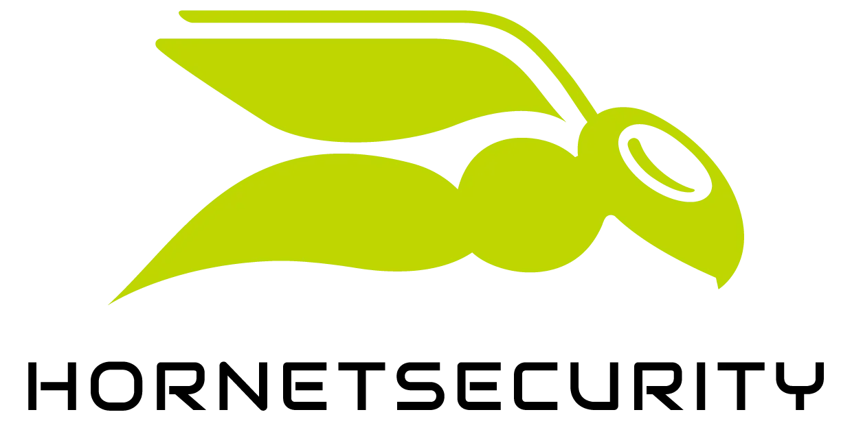 Logo von Hornetsecurity Partner von SAC GmbH, eine grüne Stilisierte Wespe die über dem schwarzen Schriftzug "Hornetsecurity" in fetter Schrift abgebildet ist