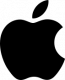 partnerlogo_apple Apple-Logo, ein stilisierter angebissener Apfel.