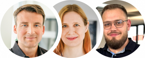 SAC_Gruppengrafik Auf Bild 1 der Collage ist der GF zu sehen, auf Bild 2 die Stabstelle für Projektmanagement und auf Bild 3 Vertriebsleiter.