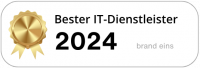 sac_bester-it-dienstleister Auf dem Banner ist die Auszeichnung der SAC als Bester IT-Dienstleister 2024 laut brand eins zu sehen.