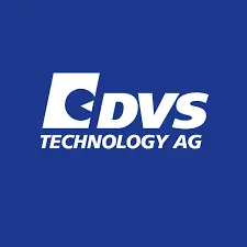 logo_dvs-technology-group Das DVS Logo hat einen königsblauen Hintergrund. Darauf ist DVS Technology AG in Großbuchstaben geschrieben.