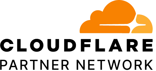 CF_partnernetwork_logo_stacked_blktype Das Logo von Cloudflare das wir als Cloudflare Partner einsetzen.